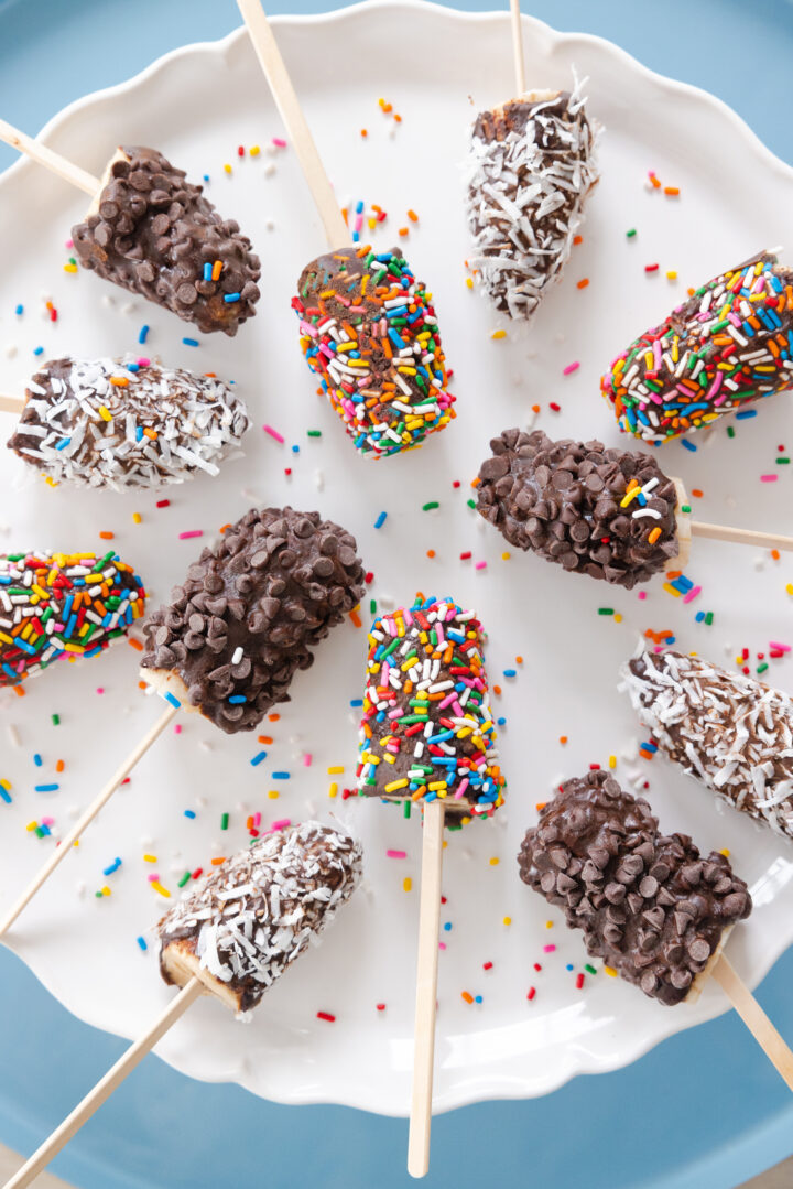 Eva Amurri shares her Healthier Frozen Banana Pop Recipe