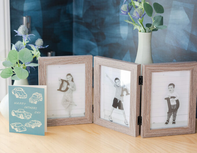Eva Amurri shares her Tri-Fold Dad Frame for Father's Day