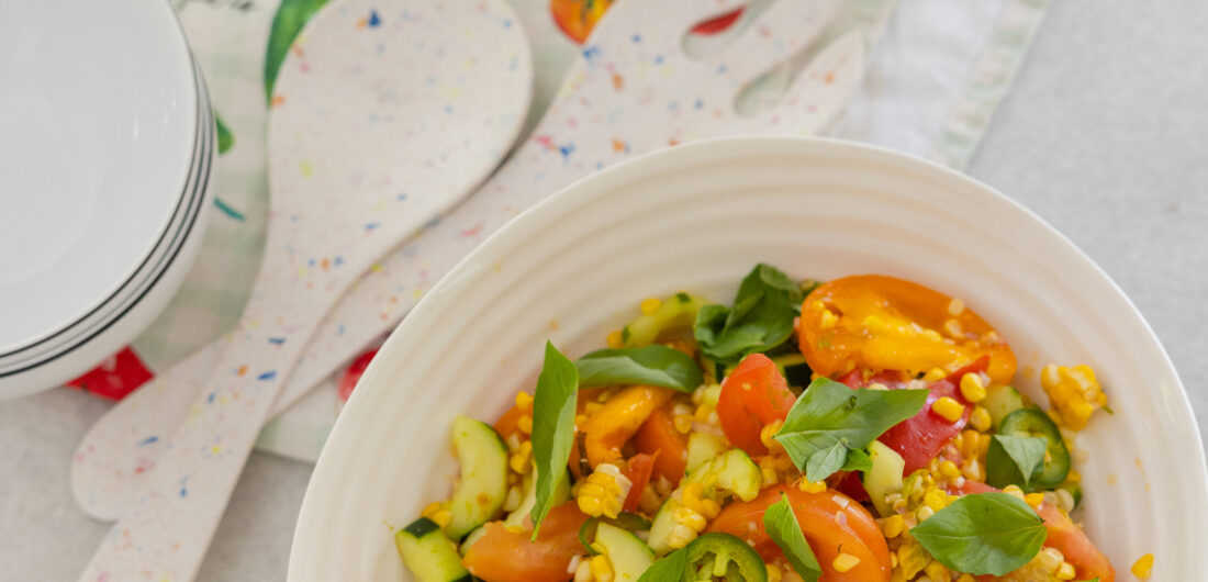 Eva Amurri shares their summer garden salad recipe