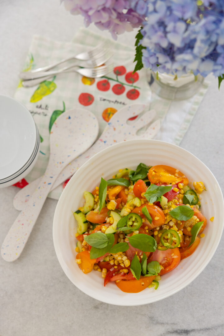 Eva Amurri shares their summer garden salad recipe