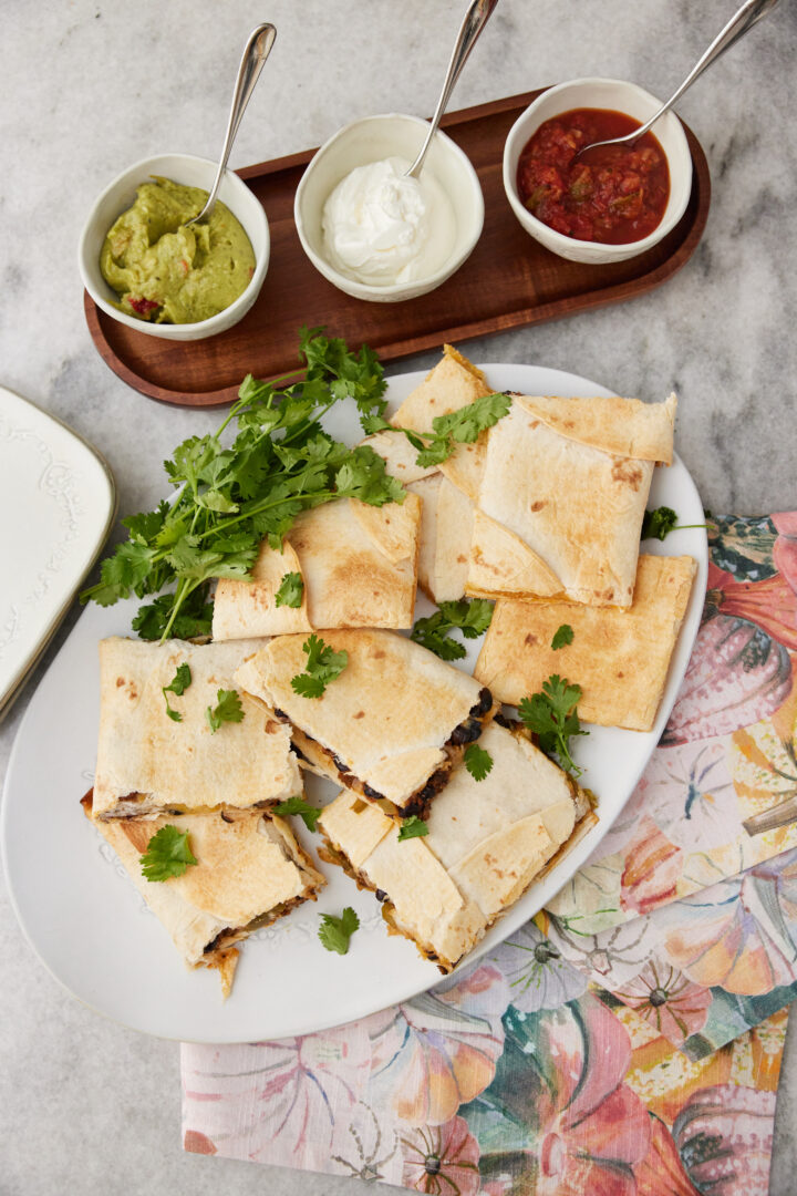 Eva Amurri shares her Sheet Pan Quesadillas recipe