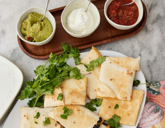 Eva Amurri shares her Sheet Pan Quesadillas recipe