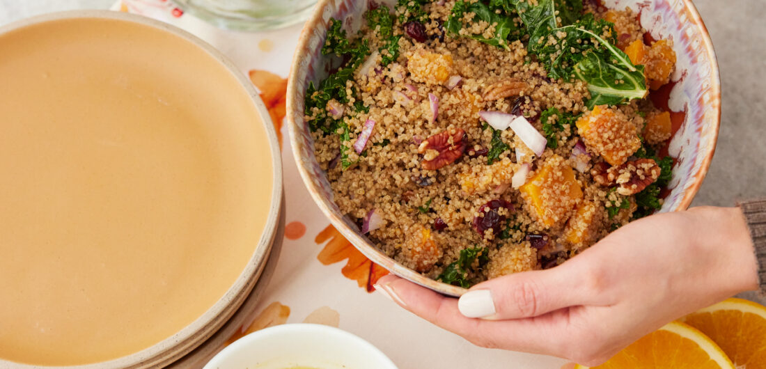 Eva Amurri shares her Warm Quinoa, Butternut Squash and Kale Salad Recipe