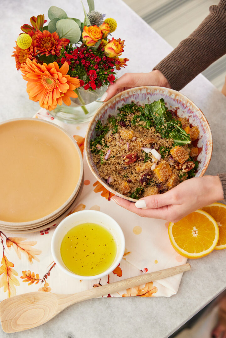 Eva Amurri shares her Warm Quinoa, Butternut Squash and Kale Salad Recipe