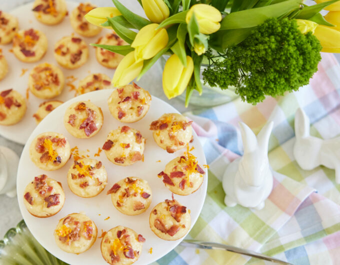 Eva Amurri shares her Orange Glazed Bacon Pancake Bites