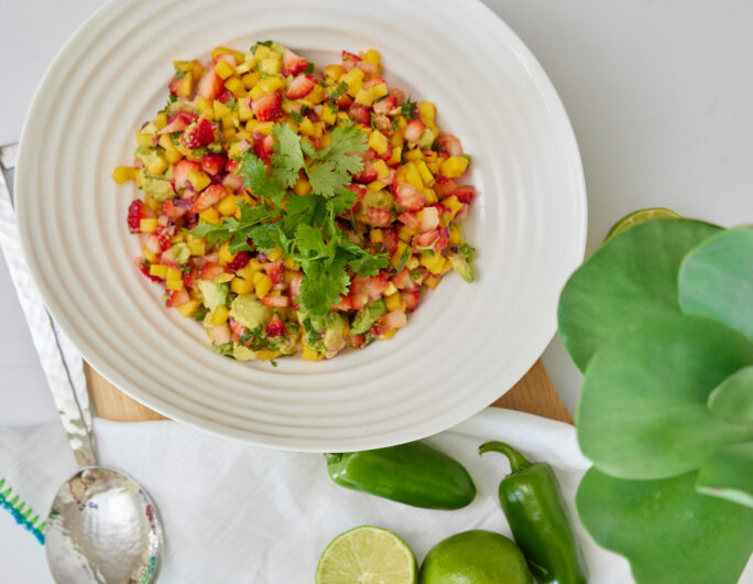 Eva Amurri shares her Avocado Strawberry Mango Salsa Recipe