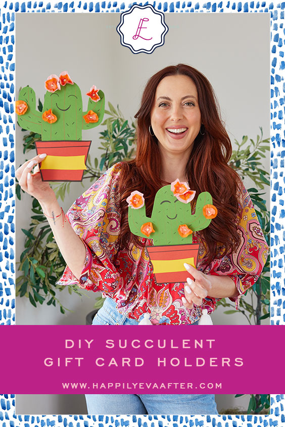 Eva Amurri shares her DIY Succulent Gift Card Holders