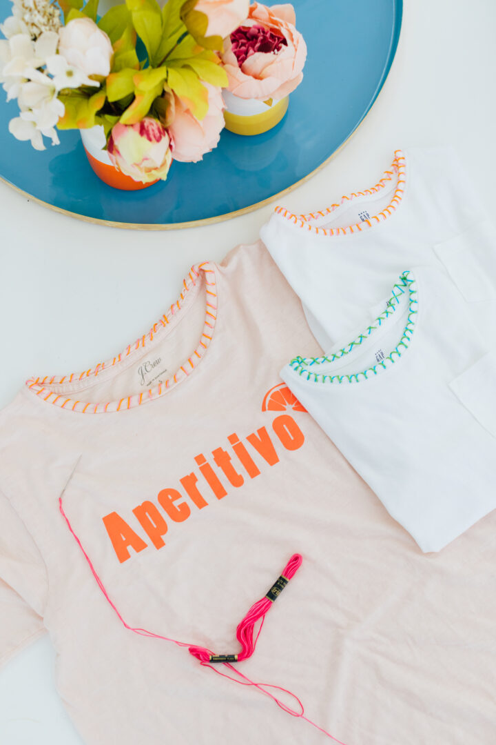 Eva Amurri shares her DIY Embriodered Tees